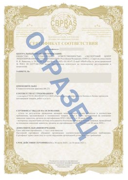 Образец Сертификат СТО 01.064.00220722.2-2020 Хилок Сертификат СТО 01.064.00220722.2-2020 